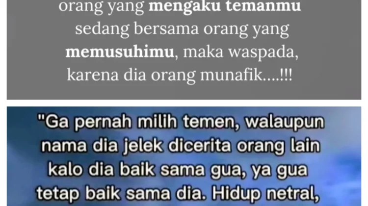 Ramai di Medsos: Sakit Lihat Teman Baik ke Musuhmu