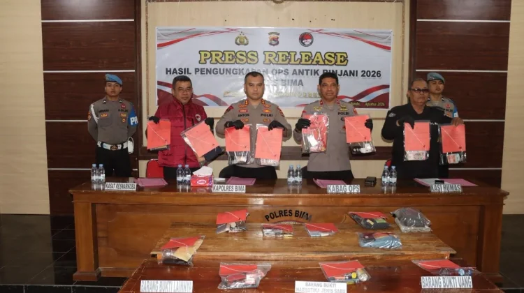 Polres Bima Ungkap 12 Kasus Narkoba, 28 Orang Diamankan