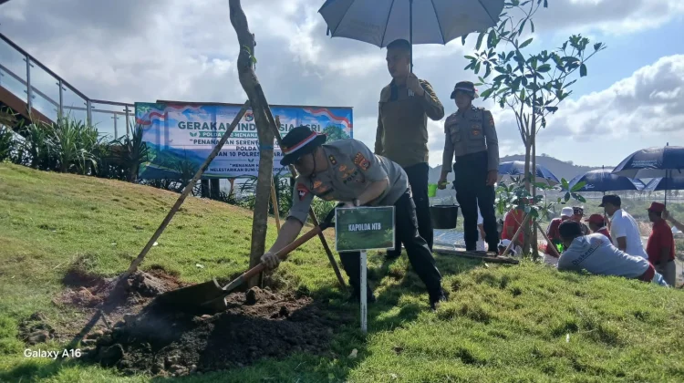 Polda NTB Tanam 10 Ribu Pohon, Gerakkan Penghijauan Berkelanjutan