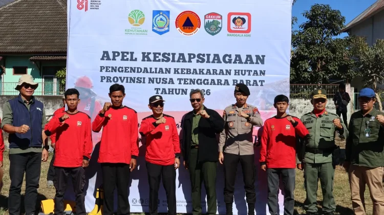 Hadapi Puncak Musim Kemarau 2026, Kemenhut, Pemprov NTB Siaga Karhutla