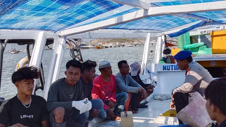 Pasca Gempa, Sat Polairud Polres Bima Kota Imbau Nelayan Tetap Waspada