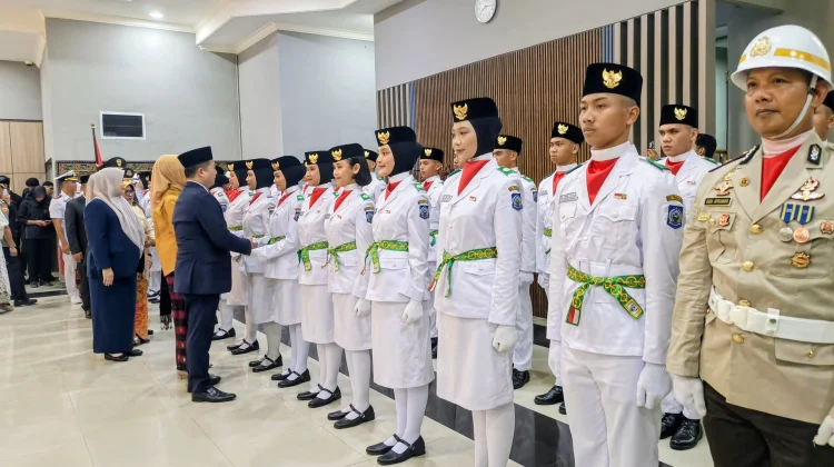 45 Paskibraka NTB Dikukuhkan, Formasi Pengibaran 17 Agustus Berubah