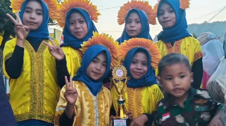 Enam Siswi SDN Ntoke Raih Juara Tari Tingkat Kecamatan Wera