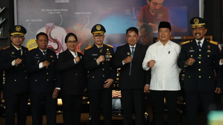 Kakanwil Kemenkum NTB Hadiri Penyerahan Remisi HUT RI Ke-81 di Lapas Lombok Barat