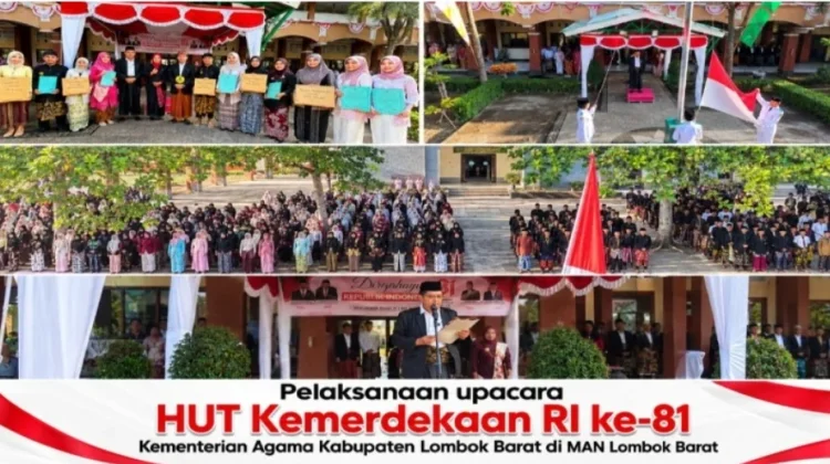 HUT RI ke-81, MAN Lombok Barat Teguhkan Nasionalisme
