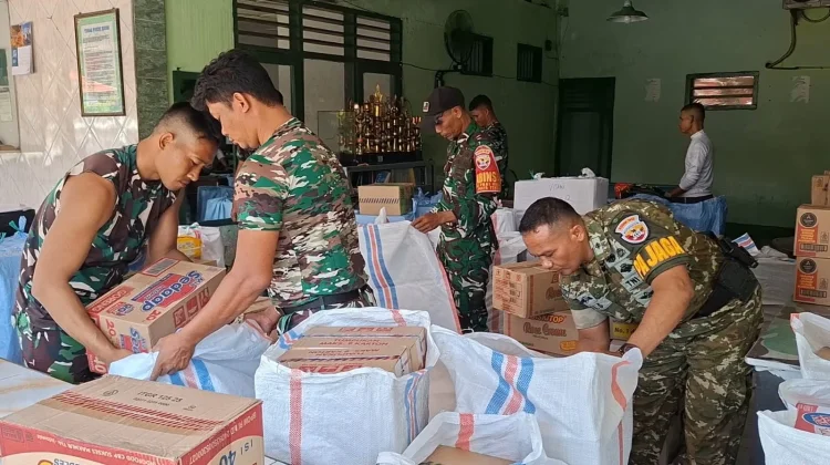 Kodim 1620/Loteng Galang Bantuan, Wujud Kepedulian untuk Korban Gempa NTT