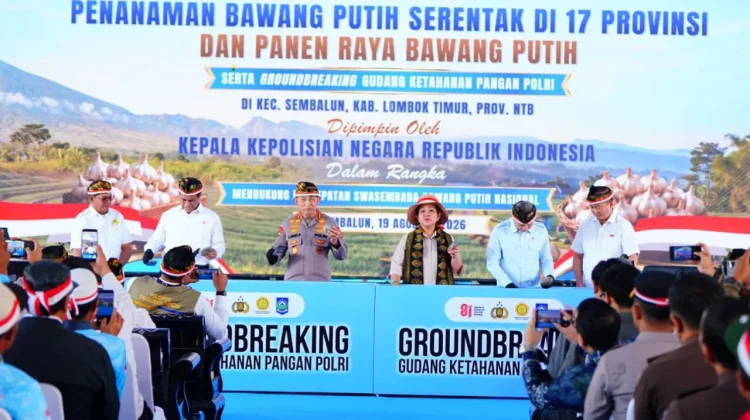 Polri Dorong Percepatan Swasembada Bawang Putih di Sembalun