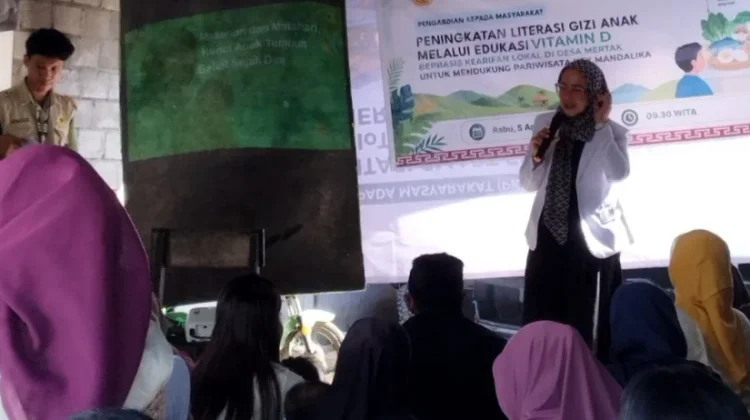 Sosialisasi Vitamin D di Desa Mertak untuk Mendukung Tumbuh Kembang Anak