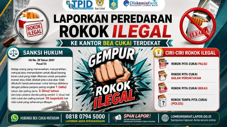 DBHCHT Diperkuat, Lombok Barat Gencarkan Edukasi Perangi Rokok Ilegal
