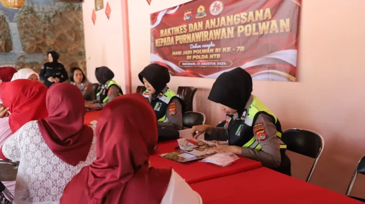 Polwan Polda NTB Gelar Baktikes dan Anjangsana dalam Rangka Hari Polwan ke-78