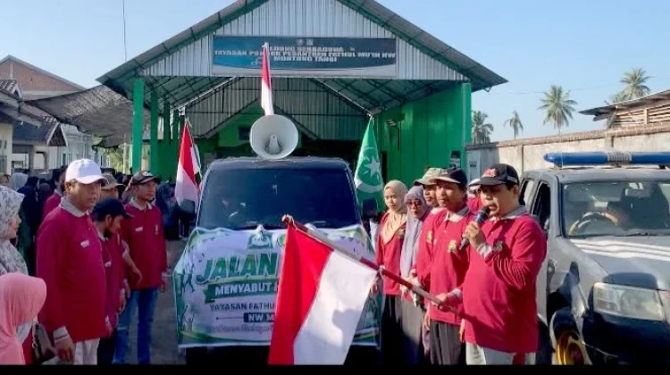 Sambut Harja ke-5, Yafama NW Montong Tangi Gelar Jalan Sehat