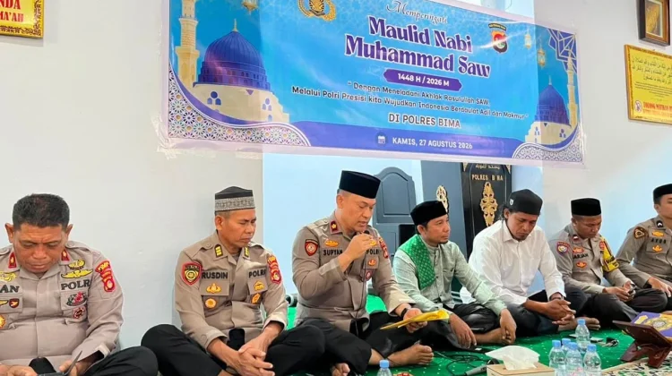 Maulid Nabi, Polres Bima Kabupaten Perkuat Nilai Humanis Polri Presisi
