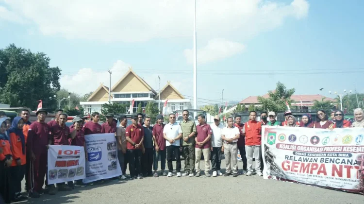 Wali Kota Bima Lepas Tim Donasi Kota Bima untuk Korban Gempa NTT