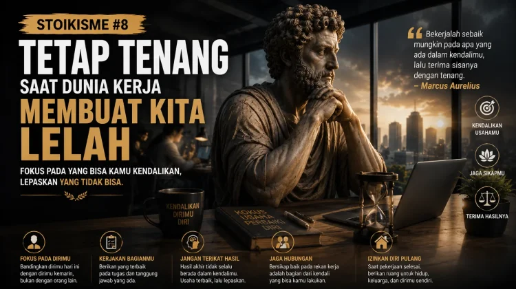 Stoikisme #8: Cara Tetap Tenang saat Dunia Kerja Membuat Kita Lelah
