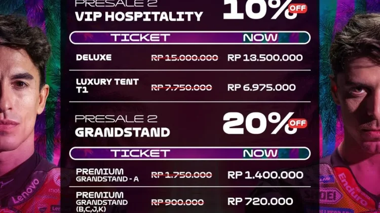 Presale 2 Tiket MotoGP Berakhir 16 September 2026