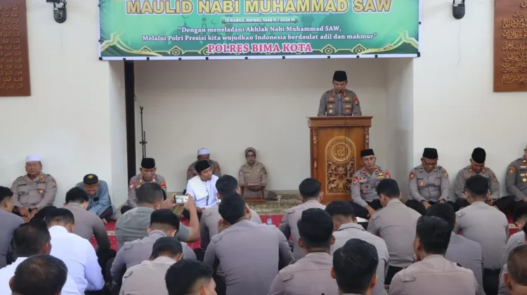 Polres Bima Kota Peringati Maulid Nabi Muhammad SAW 1448 H