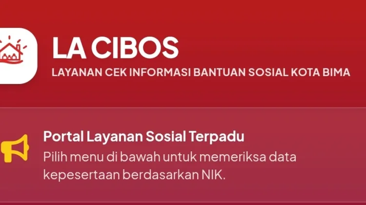 Permudah Cek Bansos, Dinas Sosial Kota Bima Andalkan LA CIBOS