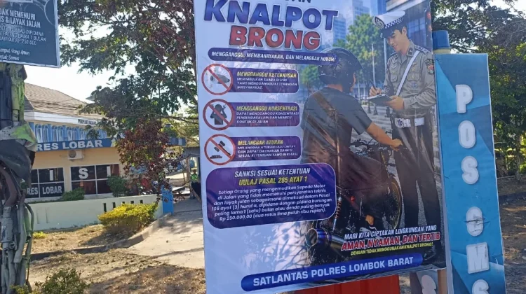 Jangan Nekat Pakai Knalpot Brong, Ini Ancaman Sanksinya