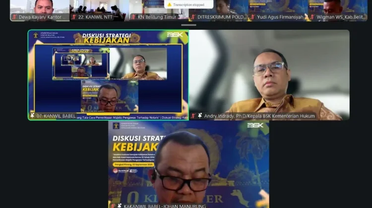 Kemenkum NTB Ikuti DSK Hukum 2026, Bahas Evaluasi Kebijakan Pengawasan Notaris