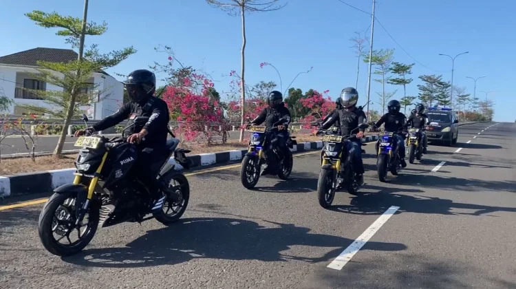 Jaga Mandalika Tetap Kondusif, Puma Jatanras Polda NTB Gelar Mobile Patroli