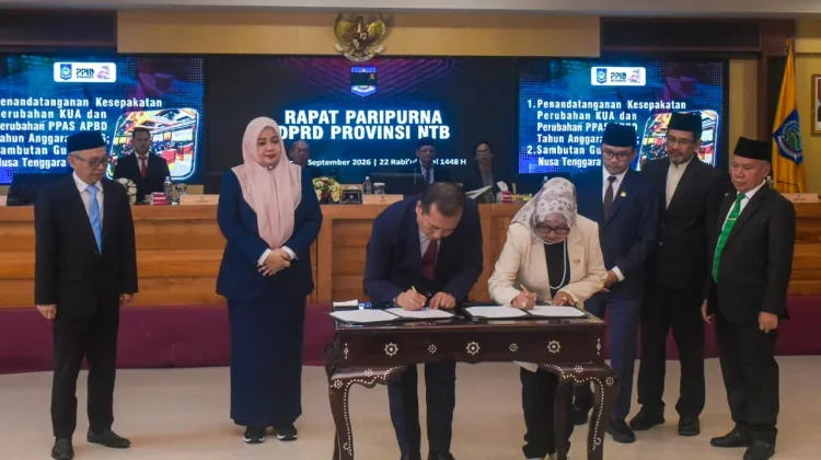 Pemprov NTB dan DPRD Sepakati Perubahan KUA-PPAS 2026, Ini Besarannya