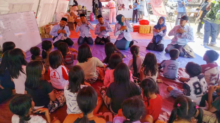 BKPRMI NTB Gelar Trauma Healing untuk Anak Korban Kebakaran Desa Adat Sade