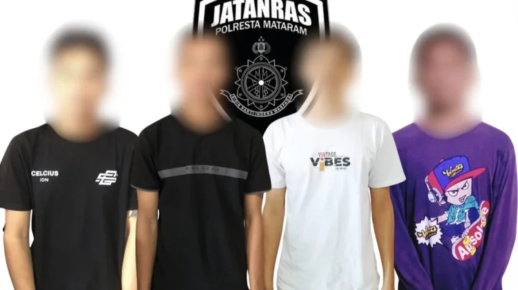 Diduga Aniaya Warga di Cakranegara, Empat Pemuda Diamankan Polisi