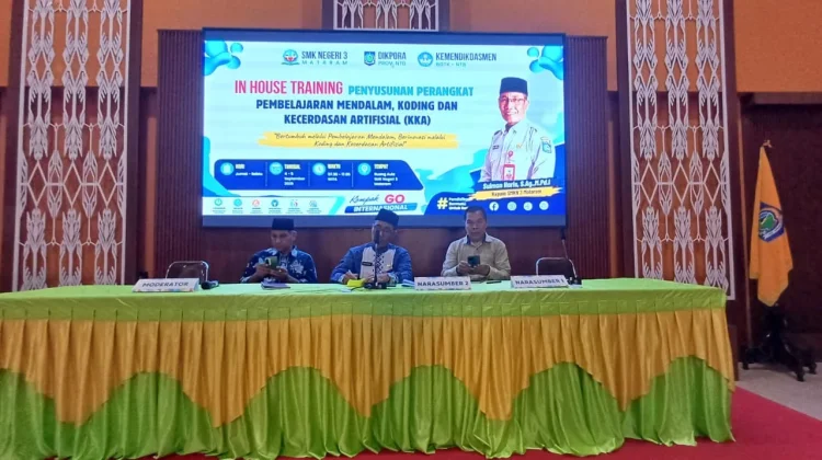 137 Guru SMKN 3 Mataram Ikuti IHT Pembelajaran Mendalam, Koding dan Kecerdasan AI