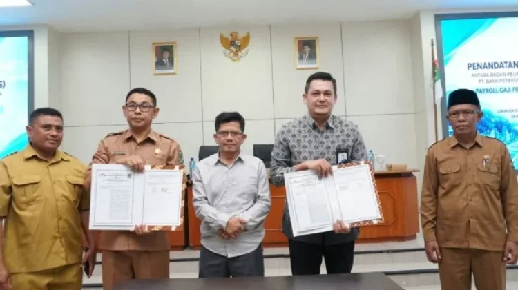 Pemda Lombok Utara Lakukan PKS Payroll Gaji PPPK KLU dengan BPR NTB