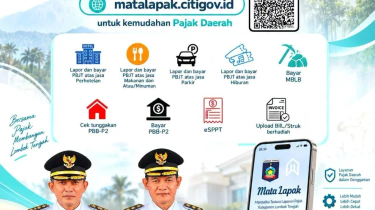 Pemkab Lombok Tengah, Digitalisasi Layanan Pajak Daerah Lewat Mata Lapak