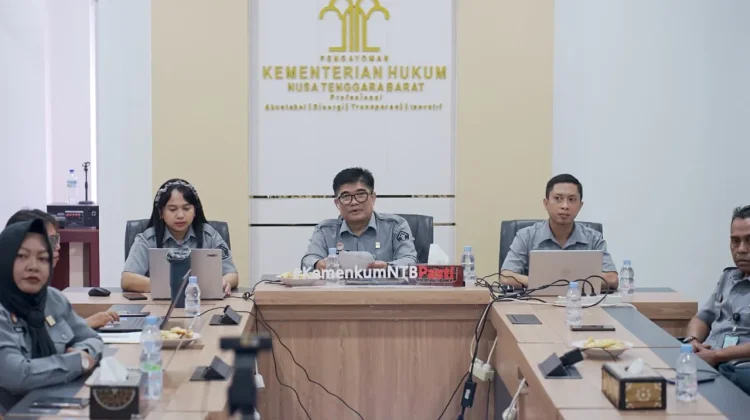 Kemenkum NTB Monitoring Tindak Lanjut Hasil Analisis dan Evaluasi Perda di NTB