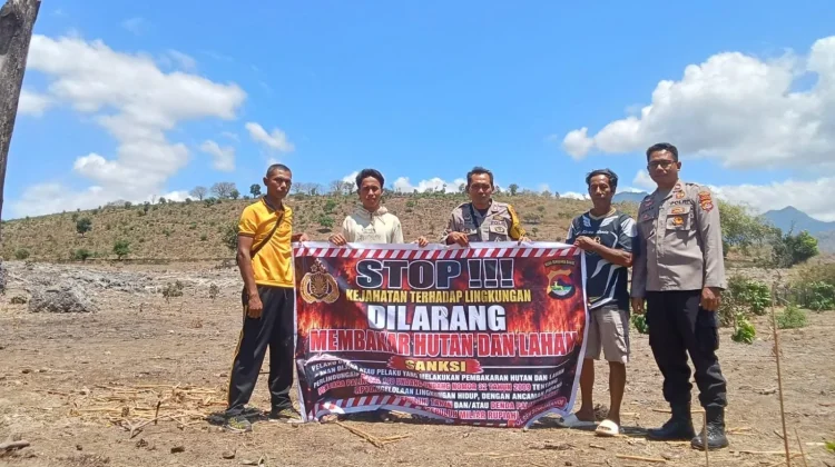 Musim Kering, Polsek Soromandi Perketat Cegah Karhutla