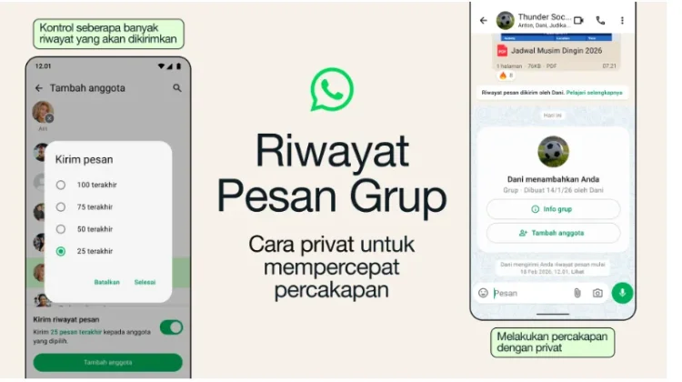 Riwayat Pesan Grup WhatsApp, Begini Cara Kerjanya