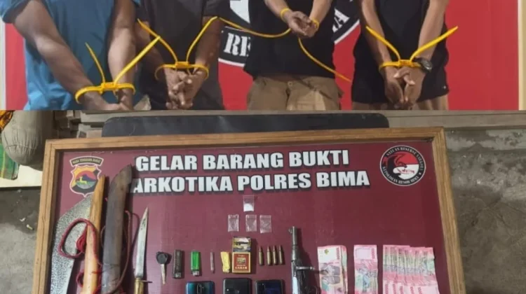 Polisi Tangkap Pengedar Sabu-sabu Bersenjata di Bima