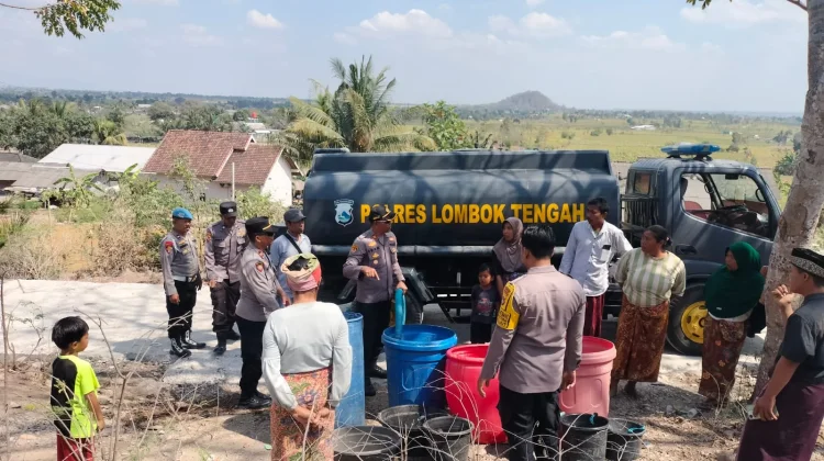 5.000 Liter Air Bersih Disalurkan ke Warga Lombok Tengah