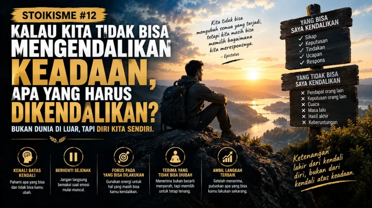 Stoikisme #12: kalau Kita Tidak Bisa Mengendalikan Keadaan, Apa yang Harus Dikendali