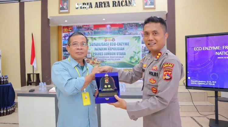 Polres Lombok Utara Jadi Lokasi Edukasi Pengolahan Sampah dalam Penelitian Akpol