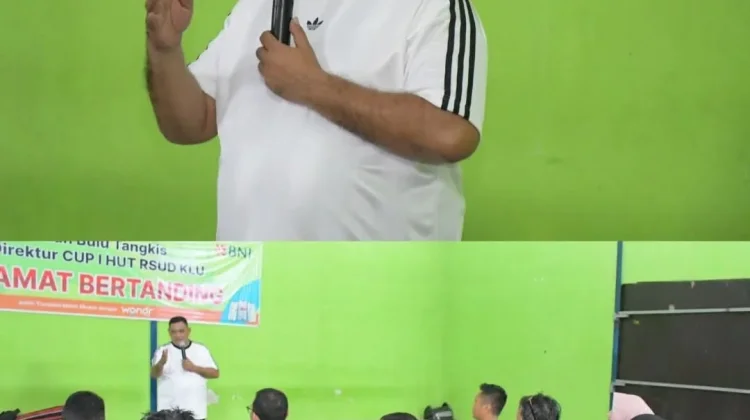 Wabup Kus Ingin Turnamen Bulu Tangkis Direktur Cup RSUD KLU Libatkan Seluruh OPD