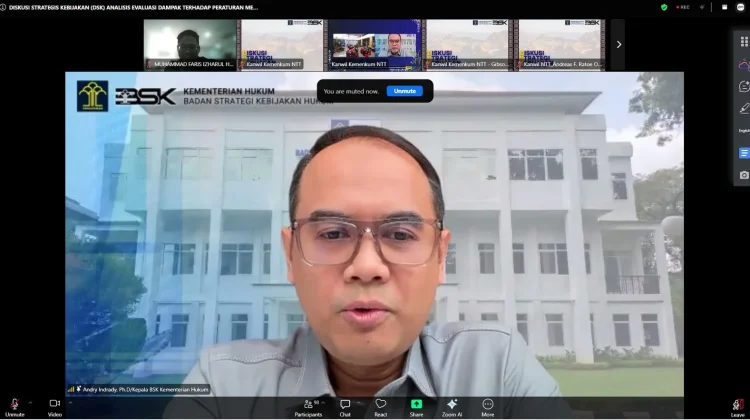 Kemenkum NTB Ikuti DSK, Bahas Evaluasi Aturan Pemeriksaan Notaris