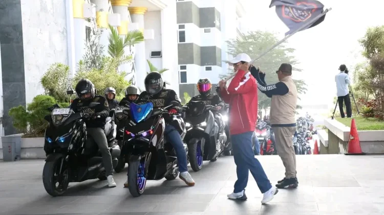 150 Rider Jelajah Pulau Lombok Semarakkan HUT ke-81 Lombok Tengah