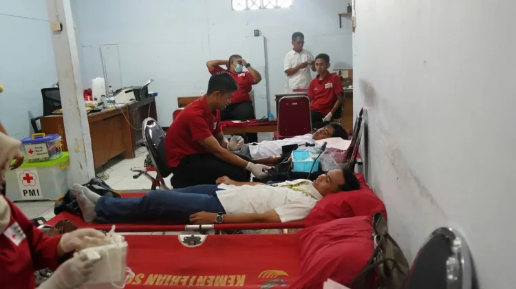 Peringati Hari UUPA ke-66, Kantor Pertanahan Kota Bima Gelar Donor Darah