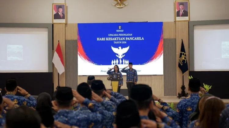 Teguhkan Semangat Persatuan, Kemenkum NTB Gelar Upacara Hari Kesaktian Pancasila