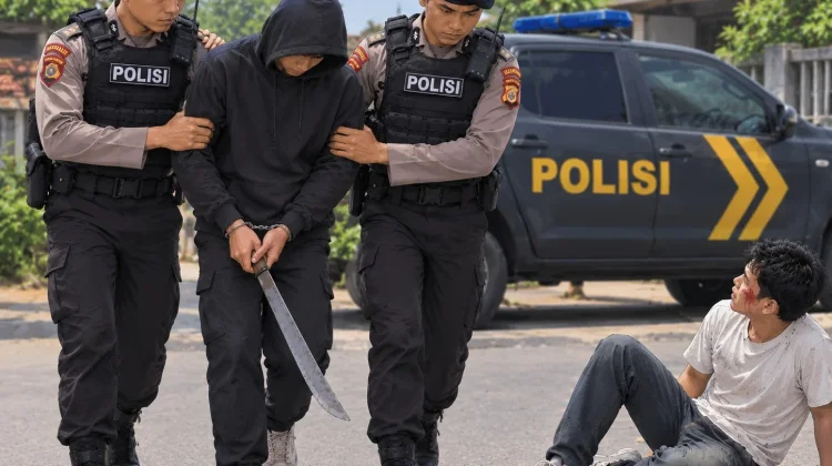 Cekcok Berujung Parang, Seorang Pelajar Tertebas