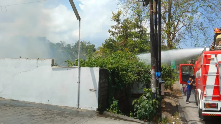Berpotensi Mengkhawatirkan, Damkarmat Lotim Padamkan Kebakaran Lahan di Rempung
