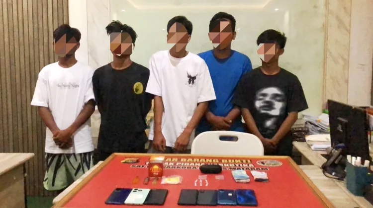 Polresta Mataram Amankan Lima Orang dalam Penggerebekan Narkoba di Bintaro