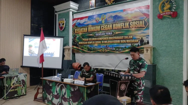 Kodim 1606/Mataram Perkuat Sinergi Warga dan Aparat Cegah Konflik Sosial