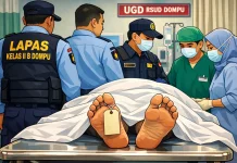 Warga Binaan Lapas Dompu Meninggal di RSUD