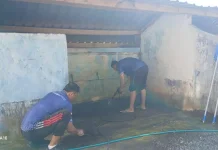 LPKA Loteng Turun Tangan Bersihkan Masjid jelang Ramadan