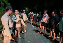 Balap Lari tengah Malam Dibubarkan, 25 Remaja Narmada Diamankan