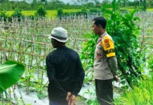 Dukung Program MBG, Kepolisian di Lotim Cek Lahan Ketahanan Pangan